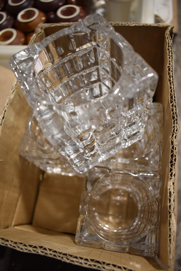 11 Glass Tea Light Candle Holders. 3x3x4. 11 Times Your Bid! - Image 1 of 3