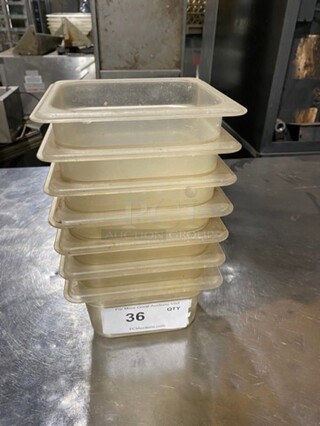 ALL ONE MONEY! Thunder Group Clear Poly 1/6x4" Food Containers!