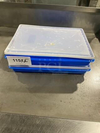 Poly Food Bin With Lid! 2x Your bid!