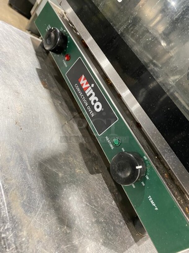Winco Commercial Countertop Electric Powered Convection Oven! With View Through Door! Stainless Steel Body! Model: ECO250 SN: ECO25090000825 120V - Image 7 of 8