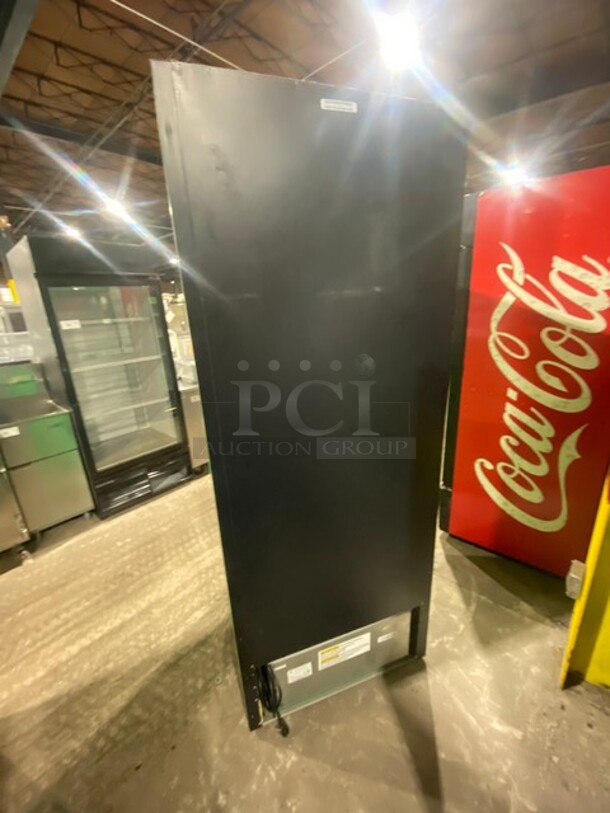 NICE! QBD Cooling Systems Commercial Single Door Reach In Cooler Merchandiser! With View Through Door! With Racks! Model CD26HC Serial 1ES170304384768! 115V 1Phase! WORKING WHEN REMOVED! - Image 4 of 7