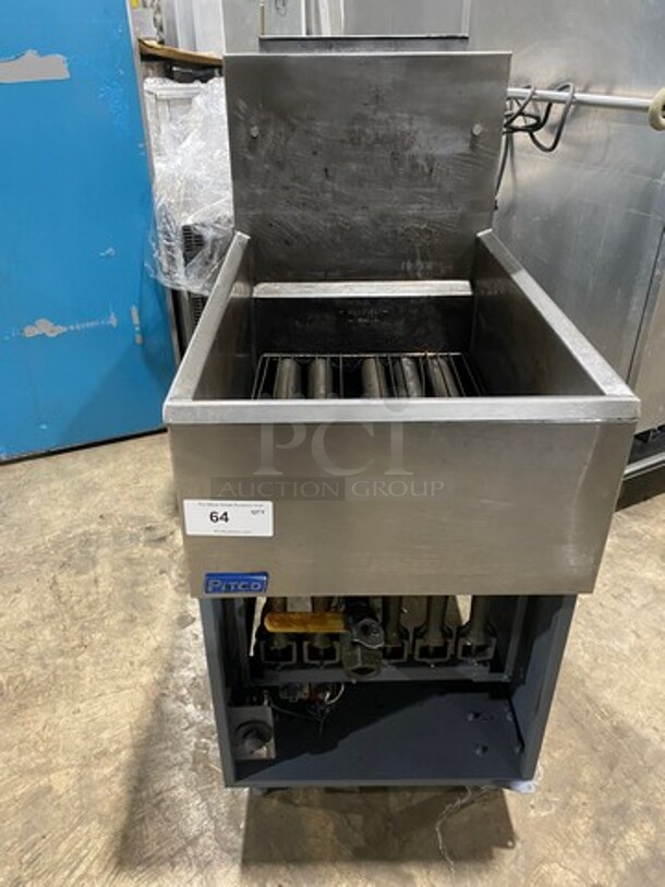 Pitco Gas Powered Deep Fat Fryer! All Stainless Steel! On Legs!