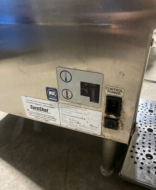 SureShot Stainless Steel Commercial Countertop Dairy Dispenser! MODEL AC20 120V 1PH - Image 7 of 10