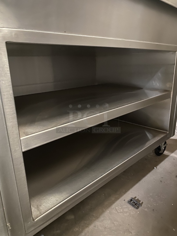 DELFIELD All Stainless Steel Refrigerator! Cold Pan/Salad Bar Island Station W/ Sneeze Guard and Underneath Storage! MOdel KCSC60 On Casters!115V/1 Phase - Image 6 of 9