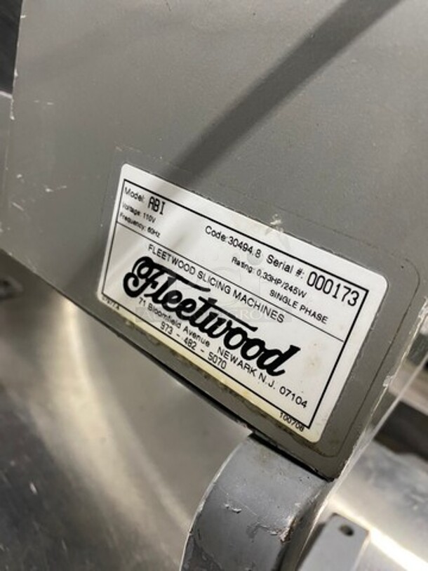 Fleetwood Commercial Countertop Meat Tenderizer Machine! Stainless Steel Body! Model: ABI SN: 000173! 110V 1 Phase!
 - Image 5 of 8