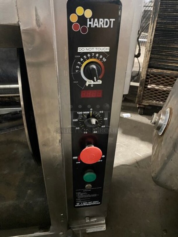 Hardt Commercial Natural Gas Powered Rotisserie Machine! With View Through Front Access Door! All Stainless Steel! Model: BLAZE SN: 1002B10329 - Image 7 of 9