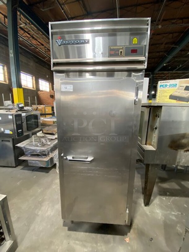 Victory Commercial Single Door Refrigerated Dough Retarder! Can Fit Roll In Rack! All Stainless Steel! On Legs! RACK NOT INCLUDED! Model: RS1DS7EW SN: B0381930 115V 60HZ 1 Phase - Image 1 of 9