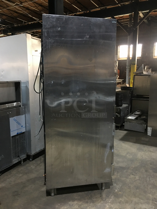 COOL! Traulsen Split Door Freezer/Cooler Combo! With Poly Coated Racks! All Stainless Steel! On Legs! - Image 3 of 8