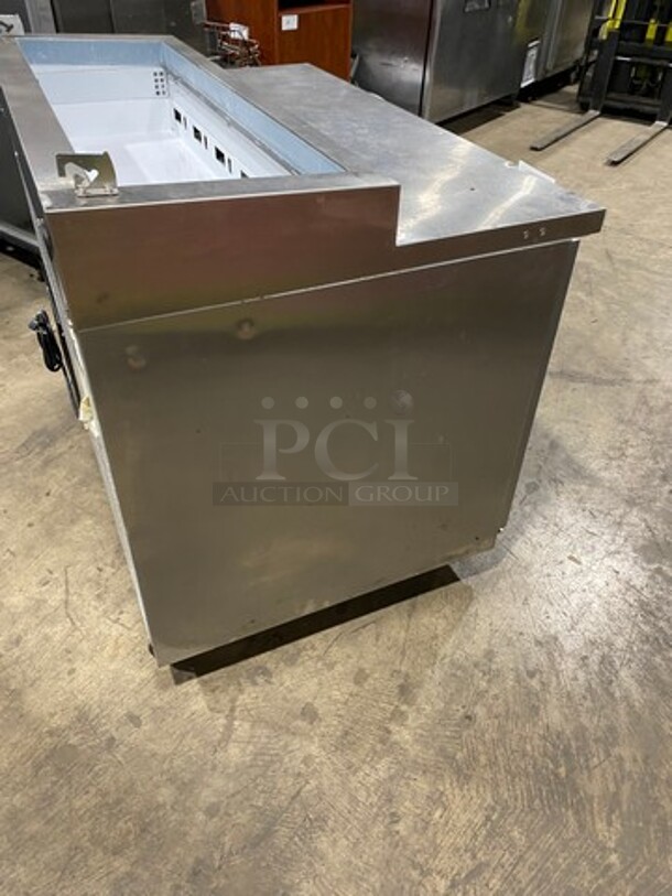 Maxx Cold Commercial Refrigerated Pizza Prep Table! With Single Door Storage Space! All Stainless Steel! On Casters! Model: MXCPP50 SN: 6023925 115V 60HZ 1 Phase - Image 3 of 9