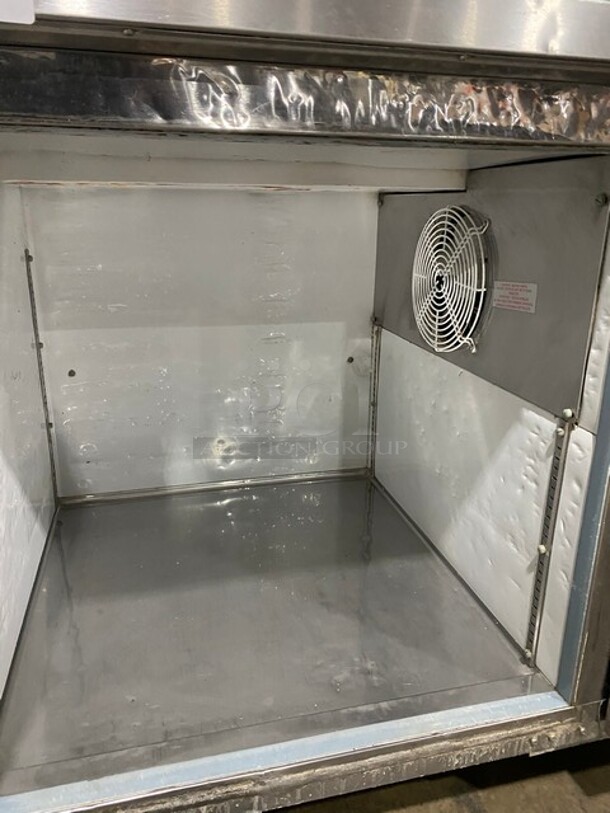 Valpro Commercial Refrigerated Pizza Prep Table! With Single Door Storage Space! All Stainless Steel! On Casters! Model: VPP44 SN: 8004233 115V 1 Phase - Image 6 of 9