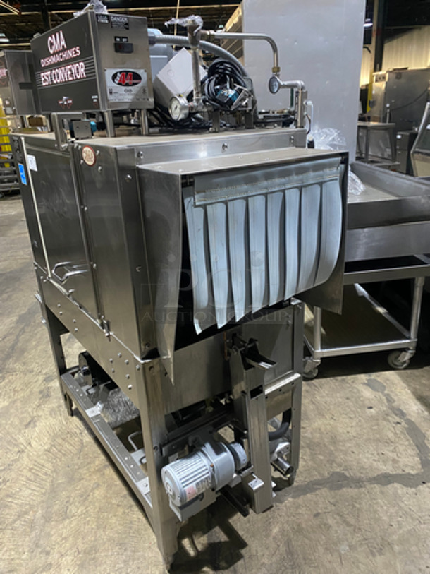 SWEET! CMA Commercial Conveyor Pass Through Dishwasher! All Stainless Steel! On Legs! Model: ETEMP SN: 222621 208/240V 3 Phase - Image 4 of 11