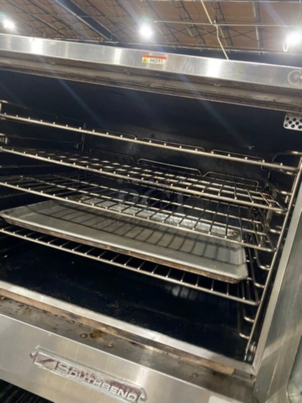 Southbend Commercial Natural Gas Powered Double Deck Convection Oven! With View Through Doors! Metal Oven Racks! All Stainless Steel! On Legs! SL Series! 2x Your Bid Makes One Unit! - Image 6 of 11