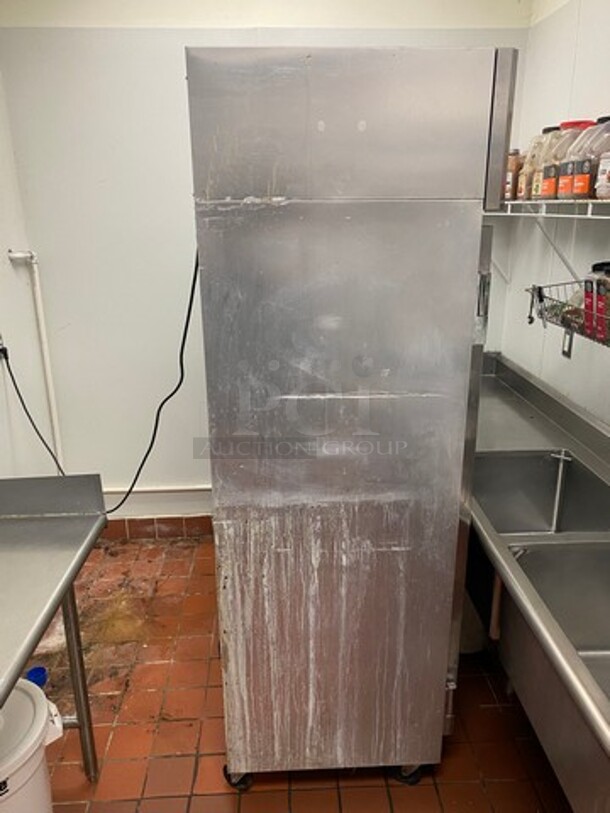 Continental Commercial 2 Door Reach In Freezer! With Poly Coated Racks! All Stainless Steel! On Casters! WORKING WHEN REMOVED! Model: 2FS SN: 15844126 115V 60HZ 1 Phase - Image 2 of 8