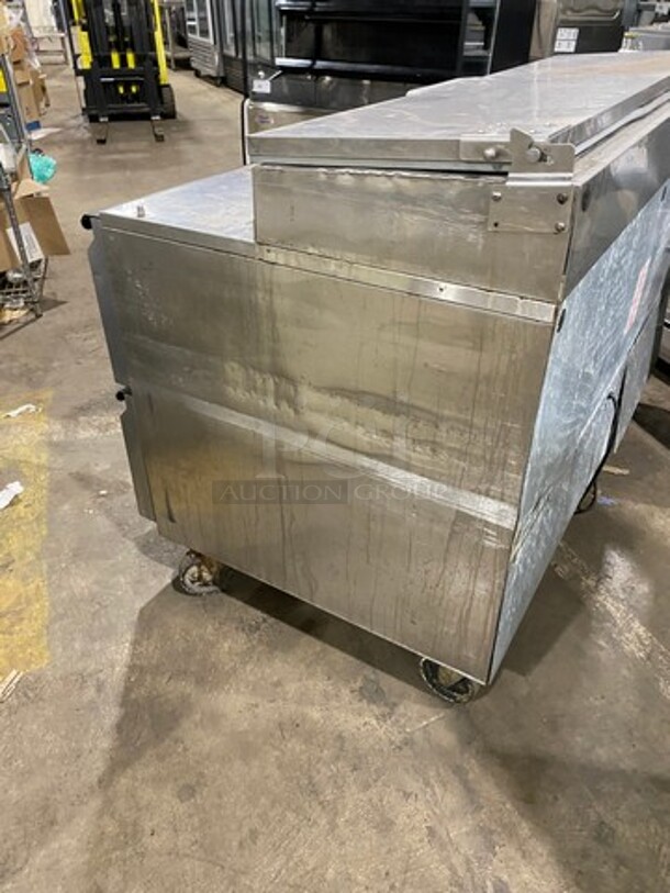 SILVER KING 4 Drawer Pizza Prep Table! Stainless Steel! On Commercial Casters! Model SKPZ60D2 Serial SBDK1557588 115V/60Hz 1Phase!  - Image 4 of 9