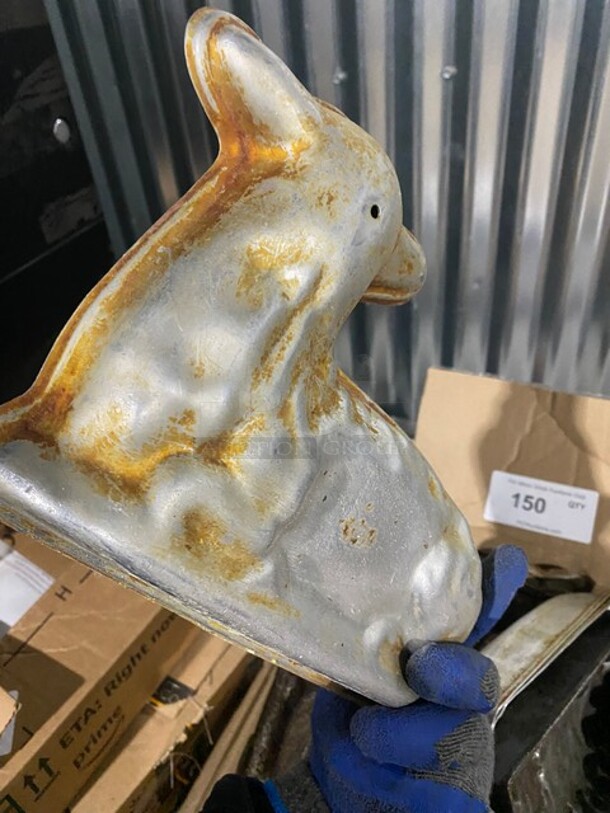 All One Money! Assorted Aluminum Lamb Baking Molds! - Image 3 of 4