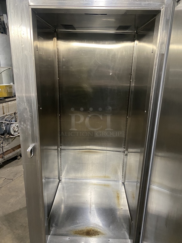 VICTORY Commercial Single Door Reach In Freezer! All Stainless Steel! Working When Removed! MODEL: FS-1D-S7-EW SN:A0741520 115V 1PH!
 - Image 5 of 8
