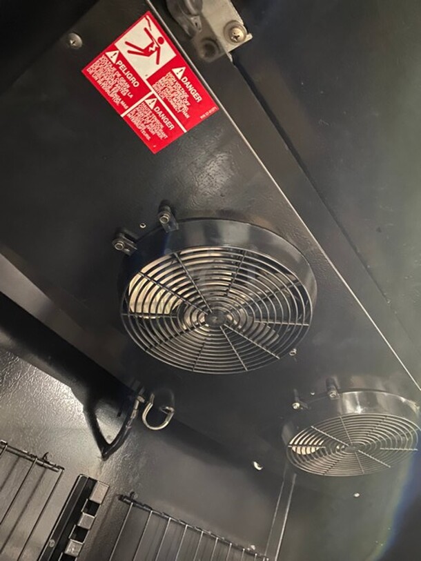 SWEET! Master Bilt Commercial 2 Door Reach In Freezer Merchandiser! With View Through Doors! Poly Coated Racks! Working When Removed! Model: BLG48HGP SN: 246266QGG01 115V 60HZ 1 Phase - Image 7 of 9