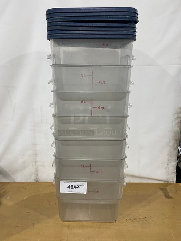 Cambro 12QT Square Food Storage Container! 7x Your Bid! MODEL 12SFSCW - Image 1 of 10