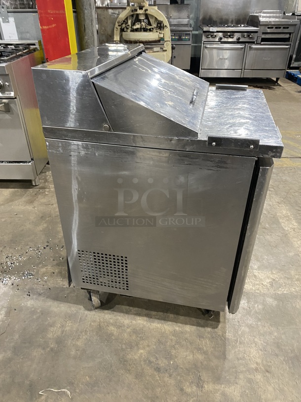 TURBOAIR Stainless Steel Commercial Sandwich Salad/Prep Table! On Casters! Model MST-28 115V/60Hz - Image 3 of 9