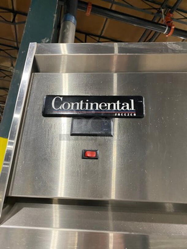 Continental Commercial 2 Door Reach In Freezer! Solid Stainless Steel! On Casters! Model: DL2FESS SN: 143B9271 115V 60HZ 1 Phase - Image 8 of 11