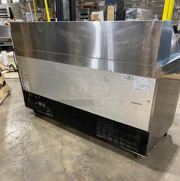 Late Model! Kelvinator Stainless Steel Commercial Mega Top Sandwich Prep Table! With 3 Doors Storage Space Underneath! On Casters! Working When Removed! MODEL KCMT70.30HC 115V - Image 3 of 10