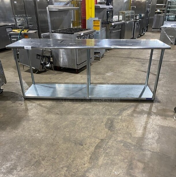 L&J Restuarant Manufacturing Stainless Steel Worktable With Undershelf! - Image 1 of 9