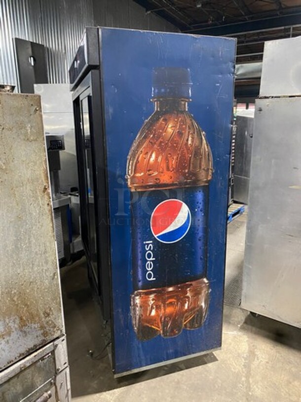Frigoglass Commercial 2 Door Reach In Cooler Merchandiser! With View Through Doors! On Casters! Model: MC1300SV2 SN: 4712S66152 120V 60HZ 1 Phase - Image 2 of 11