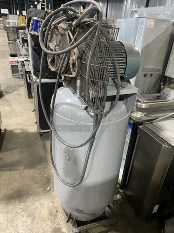 Ingersoll Rand Electric Air Compressor! 2 Stage! 5 Horse Power! 60Gallon Tank! Model 2340! - Image 2 of 8