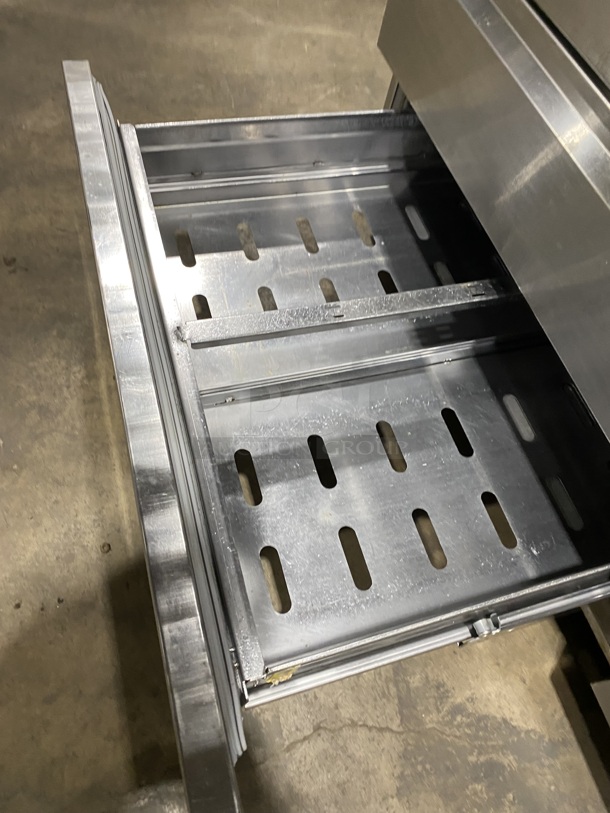 DELFIELD All Stainless Steel Commercial Refrigerated 2 Drawer Chef Base! On Casters! Model 17C52P Serial 1905150001649 115V/60Hz/1 Phase  - Image 7 of 8
