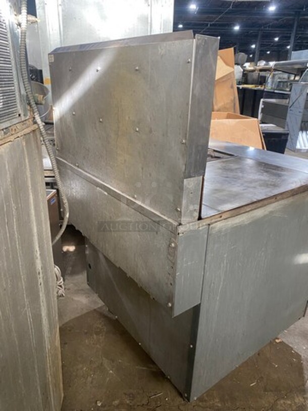 Vulcan Commercial Natural Gas Powered French Top/ Hot Plate Stove With Right Side 2 Burner! With Raised Back Splash! With Oven Underneath! All Stainless Steel! On Legs! Model: GH7245 SN: 481109901AT - Image 4 of 12