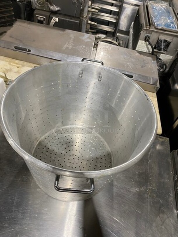 Metal Perforated Pot! With Handles! - Image 3 of 5
