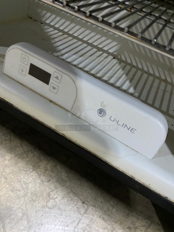 U-Line Commercial Countertop Single Door Cooler Merchandiser! With View Through Door! With Metal Racks! Model: UADA24RGLS13 SN: 1222211070004 115V 60HZ 1 Phase - Image 6 of 8