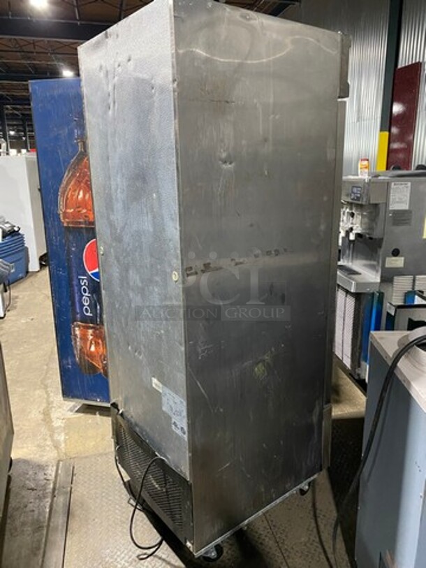 Adcraft Commercial Single Door Reach In Cooler! With Poly Coated Racks! All Stainless Steel! On Casters! Model: CFD1RR 115V 60HZ 1 Phase - Image 4 of 8