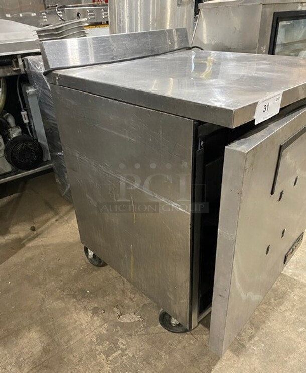 True Commercial Single Door Lowboy/Worktop Freezer! With Back Splash! All Stainless Steel! Model: TWT27F SN: 8587390 115V 60HZ 1Ph - Image 2 of 6