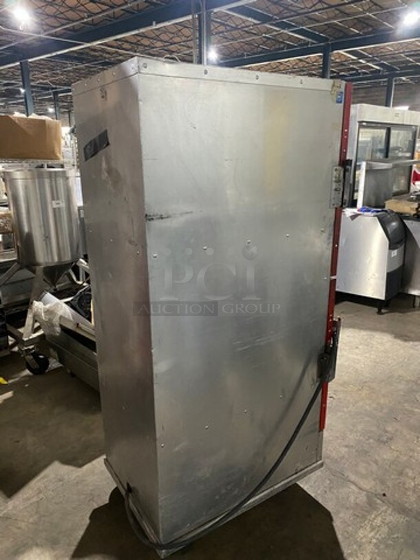 Cres Cor Commercial Insulated Warming/Proofing Cabinet! With 2 Half Doors! Holds Full Size Trays! All Stainless Steel! On Casters! - Image 4 of 8