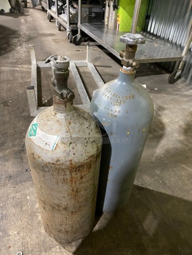Carbon Dioxide Tanks! 2x Your Bid! NOT AVAILABLE FOR SHIPPING!!! - Image 3 of 7