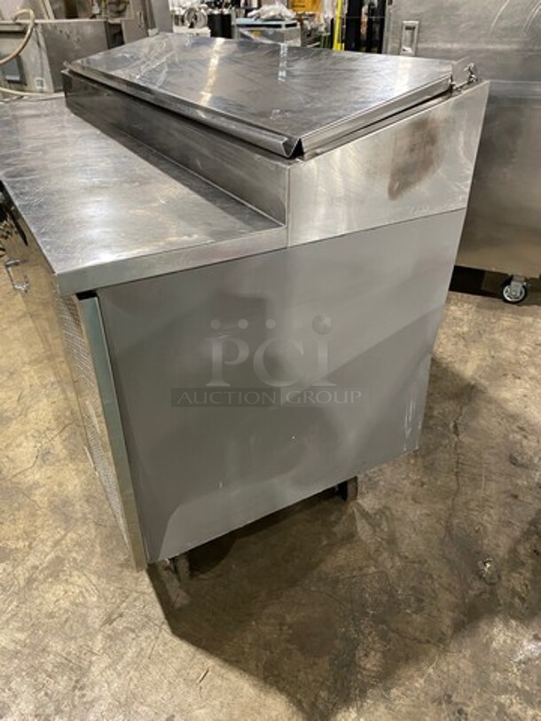 Randell Commercial Refrigerated Pizza Prep Table! With Single Door Storage Space! With 2 Drawers Underneath! All Stainless Steel! On Casters! Model: 8268N 115V 60HZ 1 Phase - Image 2 of 9