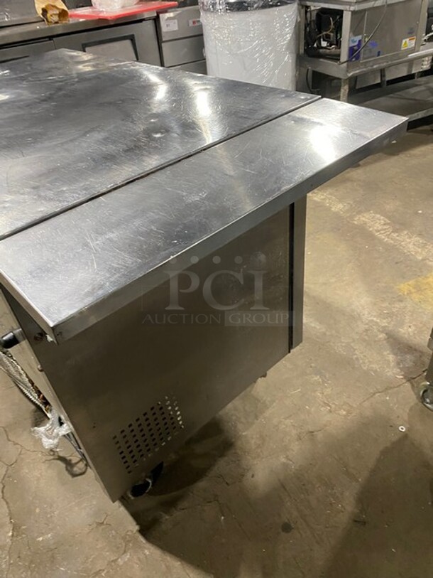 True Commercial 2 Door Lowboy/Worktop Cooler! With Poly Coated Racks! All Stainless Steel! On Casters! Model: TUC48 SN: 8455981 115V 1PH - Image 4 of 9