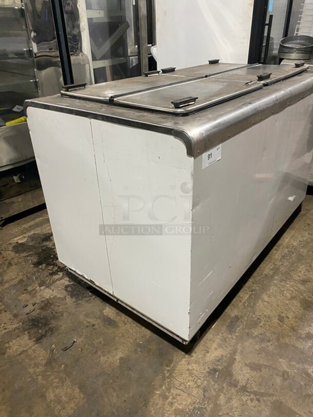 Kelvinator Commercial 4 Door Ice Cream Freezer/Dipping Cabinet! All Stainless Steel Top! On Casters! - Image 2 of 9
