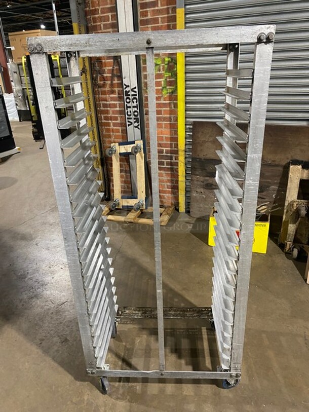 Metal Commercial Pan Transport Rack on Commercial Casters! - Image 3 of 4