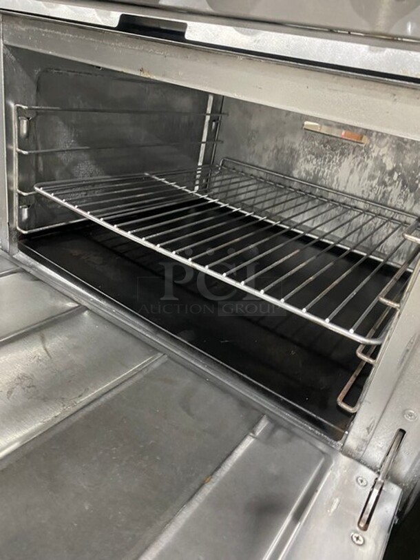 Qualite 6 Burner Natural Gas Powered Range! With Full Size Oven Underneath! All Stainless Steel! On Casters! - Image 7 of 9