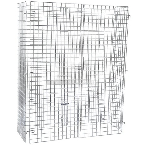 BRAND NEW SCRATCH & DENT! Regency NSF Chrome Wire Security Cage - 18" x 48" x 61" - Image 1 of 7