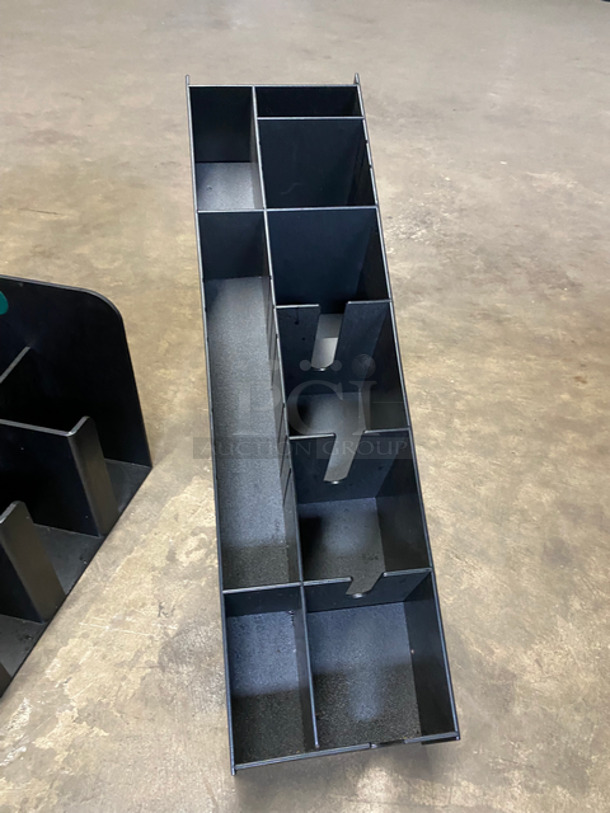 Countertop Black Poly Napkin, Utensil And Condiment Caddy! 3x Your Bid! - Image 4 of 4