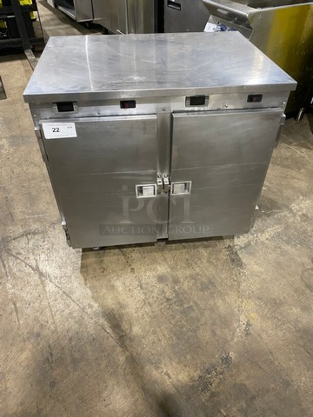 FWE Commercial 2 Door Food Warming/Holding Cabinet! All Stainless Steel! On Casters! Model: HLC16CHP SN: 113104105 120V 1 Phase