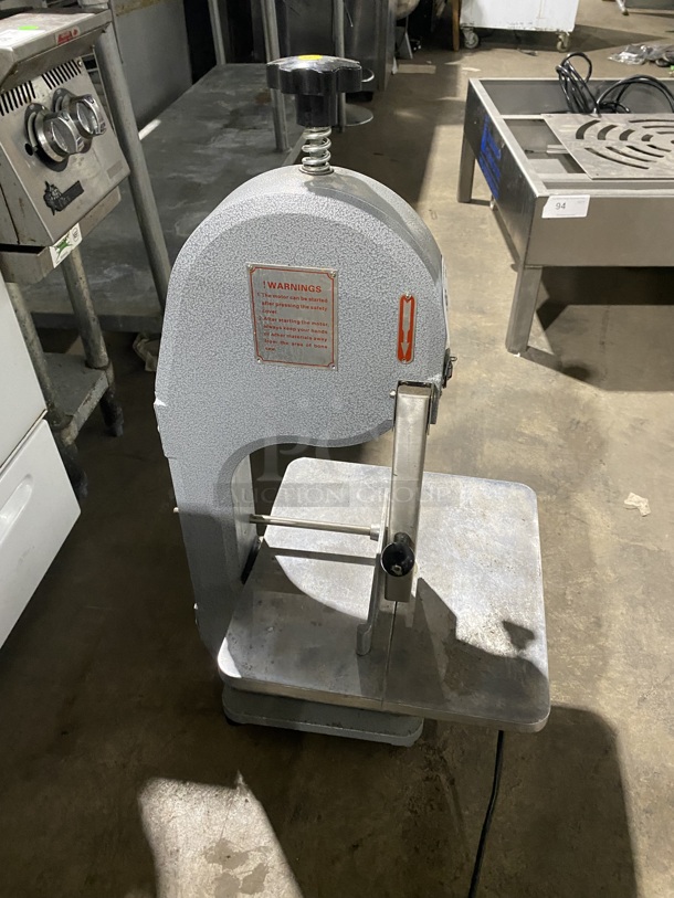 Commercial Countertop bone Saw Machine! All Stainless Steel! Eletric Powered! With Extra Blades! MODEL: JG210 110V! - Image 5 of 12