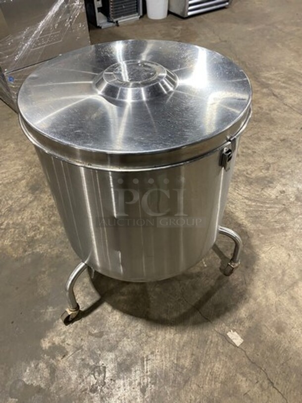 GO FOR IT! DELFIELD Shelleymatic Salad Spinner/Dryer! Capacity (20) Gallons Stainless Steel Exterior W/ Lid! On Casters! - Image 3 of 6