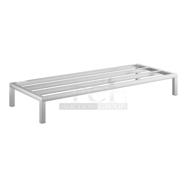 BRAND NEW SCRATCH AND DENT! Regency 600DUN24608 60" x 24" x 8" Aluminum Dunnage Rack - 1850 lb. Capacity. May Be Missing Pieces.  - Image 1 of 3