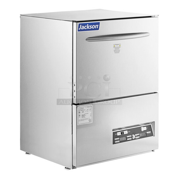 BRAND NEW SCRATCH AND DENT! 2023 Jackson DISHSTAR HT Stainless Steel Commercial Undercounter High Temperature Hi Temp Dishwasher. 208/230 Volts, 1 Phase. 
