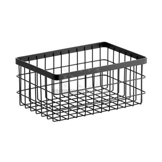 Box of 12 BRAND NEW! GET Enterprises WB-964-MG Urban Renewal 9" x 6" x 4" Metal Gray Rectangular Wire Basket