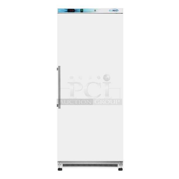 BRAND NEW SCRATCH AND DENT! KoolMore KM-RMD20WH 20 Cu. Ft. Commercial Reach-In Refrigerator In White With Manual Defrost. 115 Volts, 1 Phase. Tested and Working! - Image 1 of 5